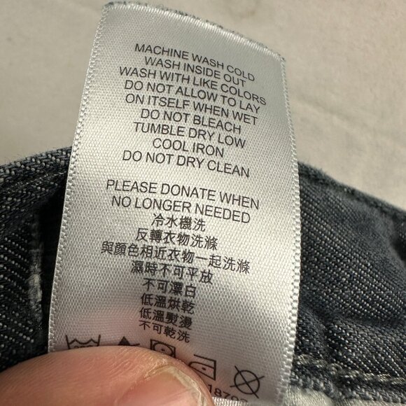 Levis 550 Relaxed Fit Jeans 8 Reg W24 L22 Dark Wash Denim Kids Casual Wear - Picture 7 of 7